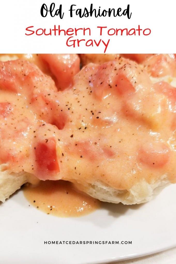  A classic Southern breakfast: tomato gravy and biscuits