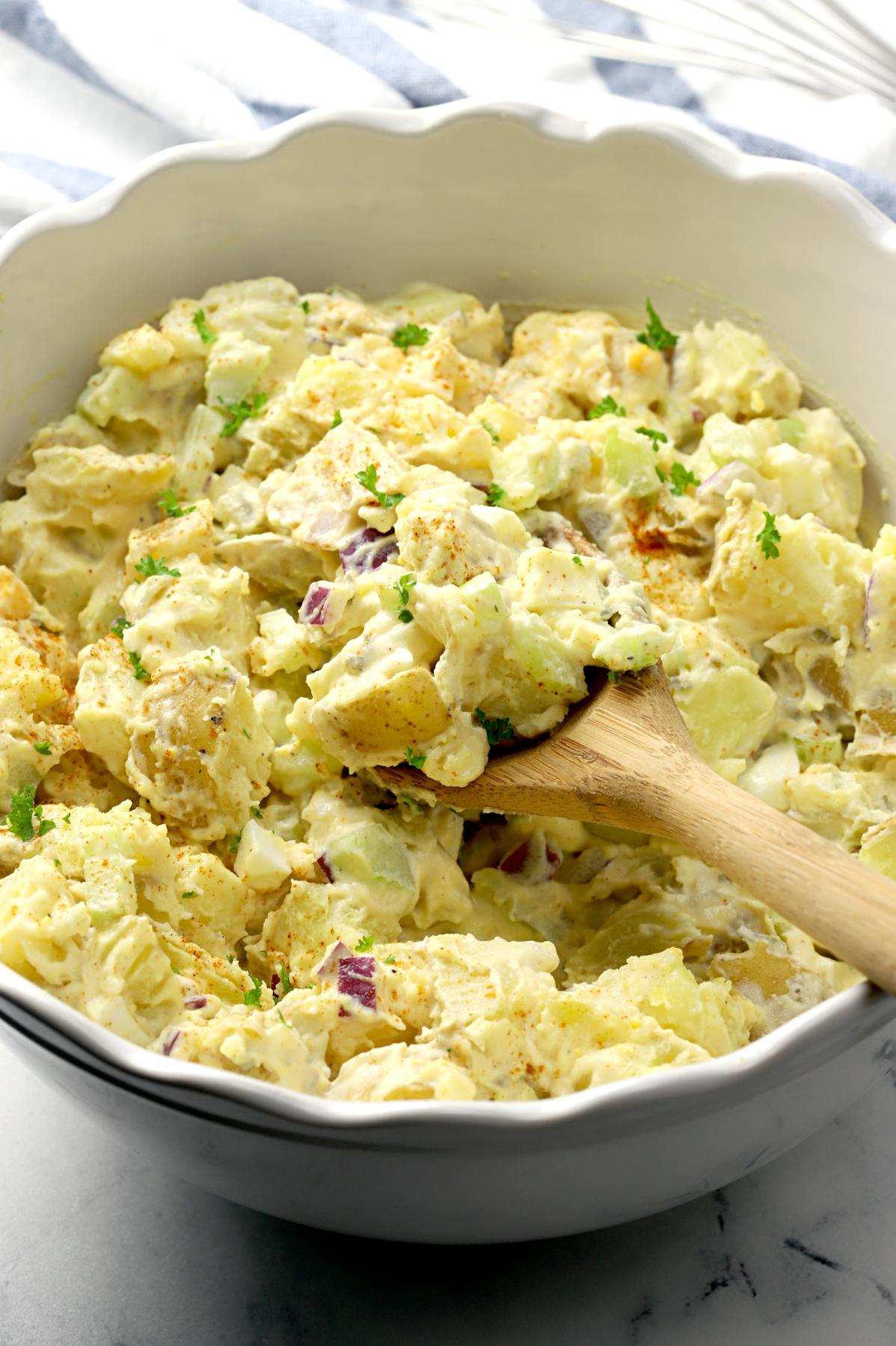  A colorful and tangy Southern Potato Salad