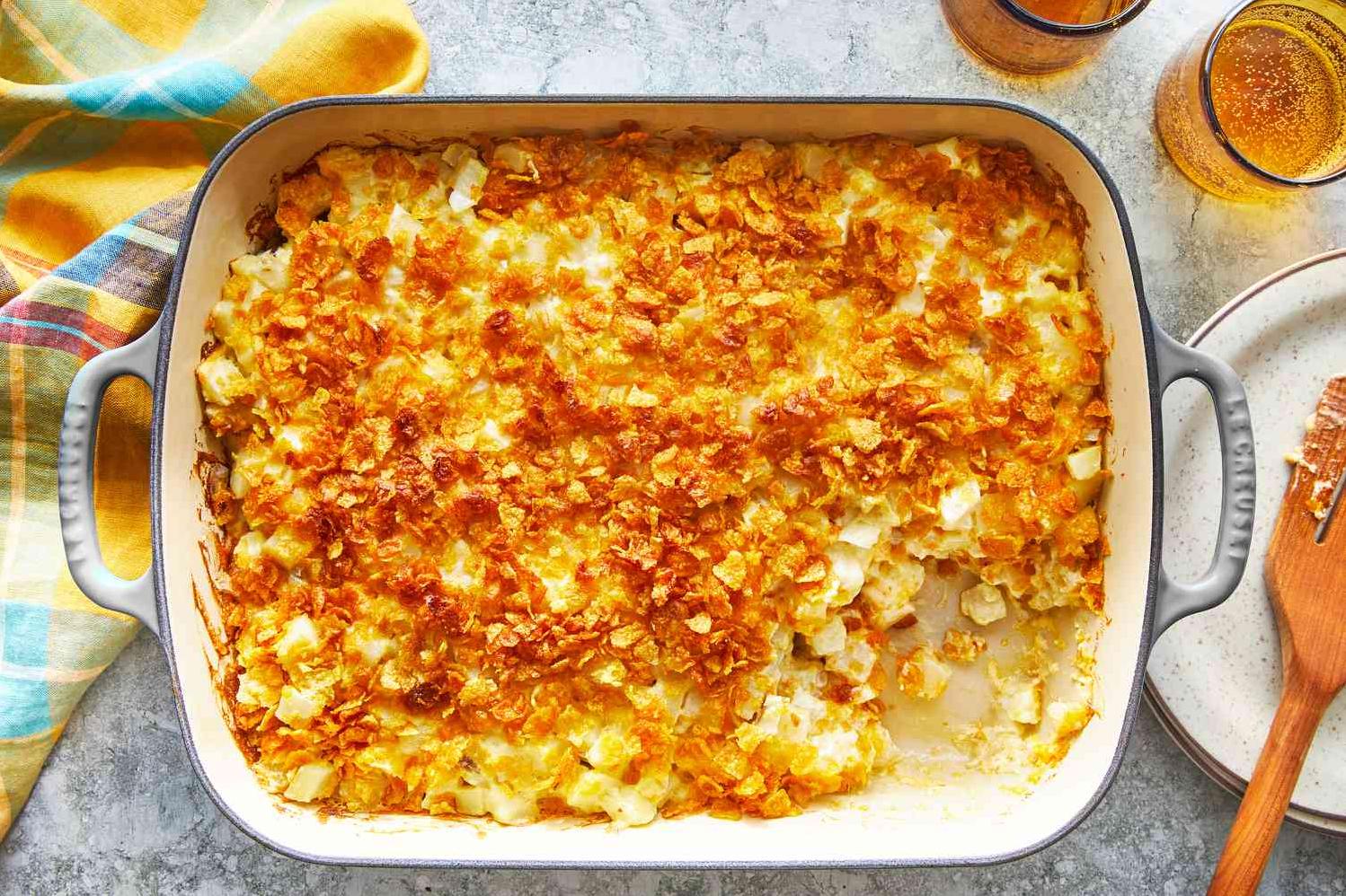  A crispy and golden brown layer of shredded potatoes on top - can you resist?
