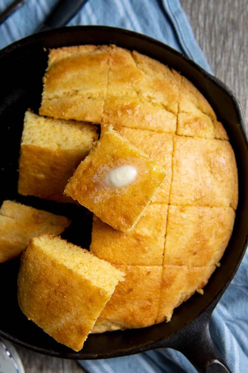  A golden delight: Indulge in this gluten-free southern cornbread's crispy exterior and