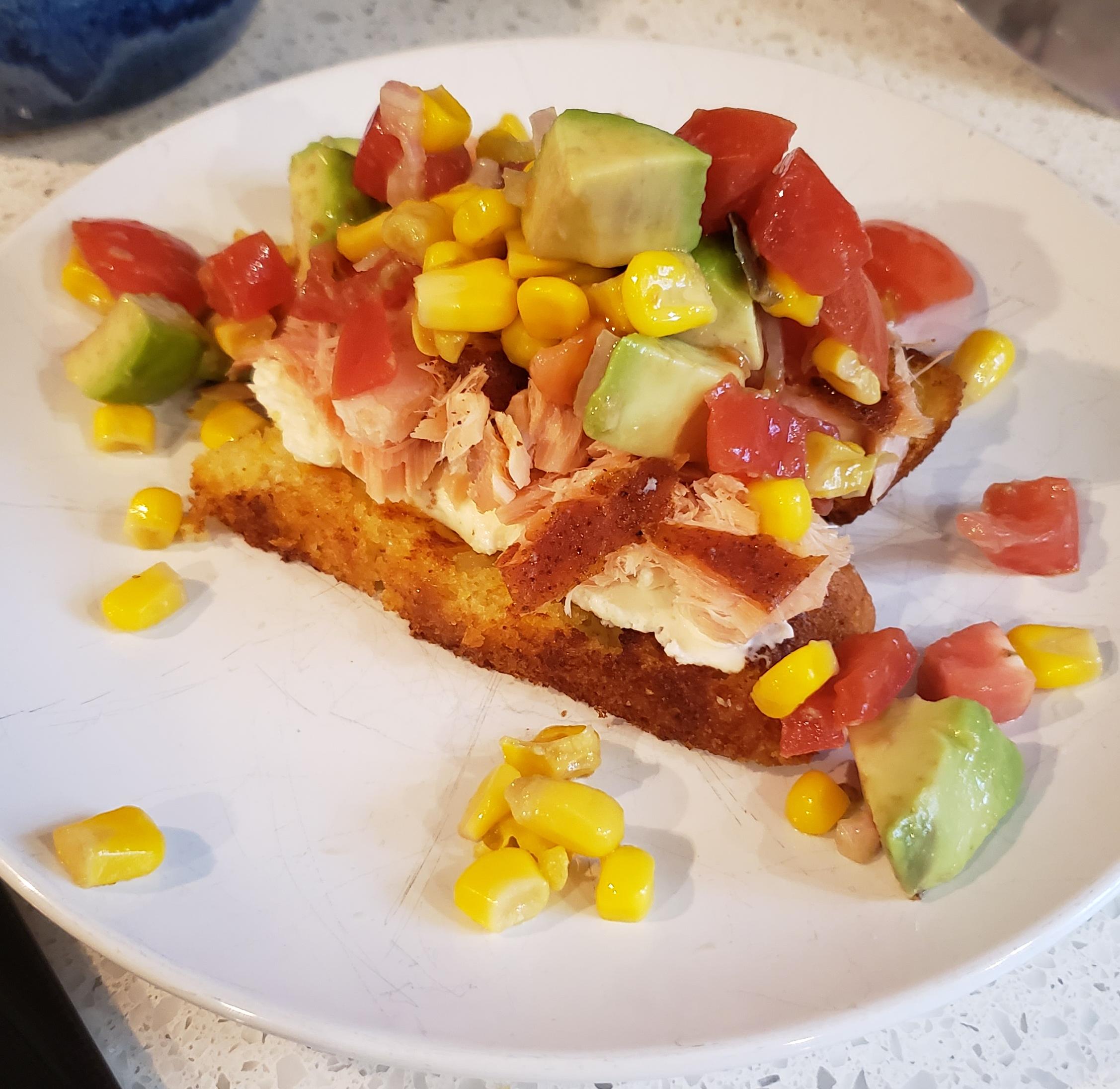  A match made in Southern heaven - Salmon Southern Corn Bread