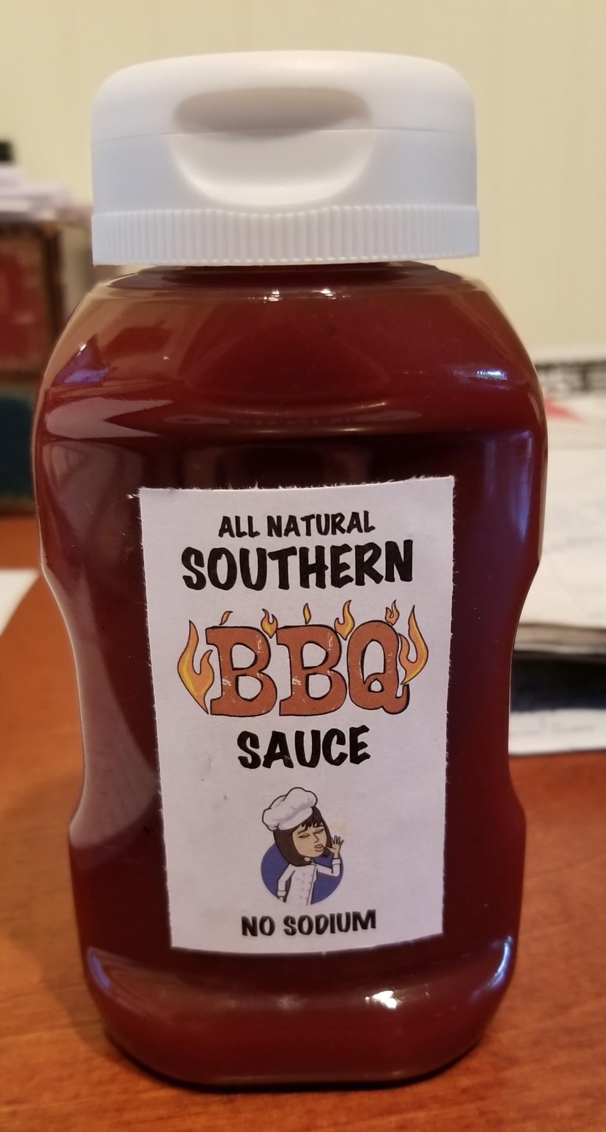  A pool of Sweet and Sassy Southern Barbecue Sauce waiting to be basted over your meats!