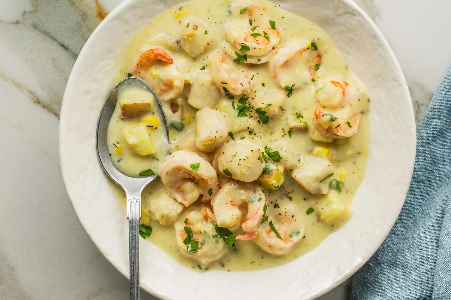  A taste of the South with every bite of this seafood chowder.