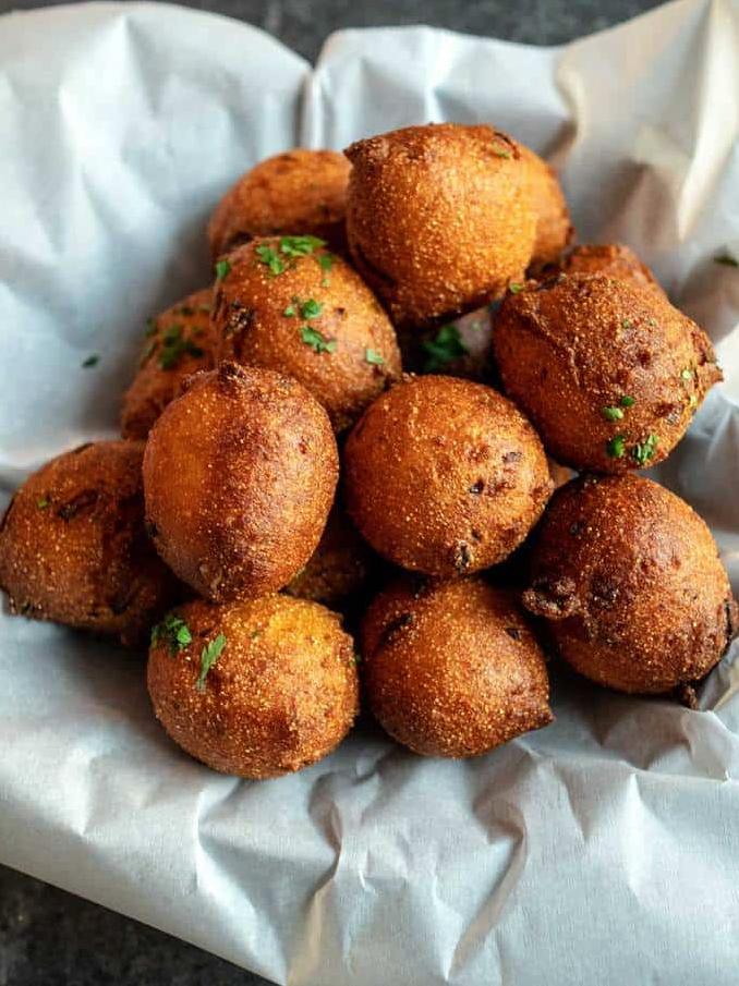  A true southern classic, hush puppies are a crowd-pleaser.