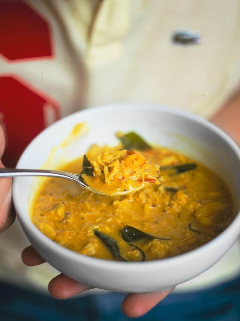  Add a little spice to your life with this delectable Southern Indian Rice and Seafood Soup