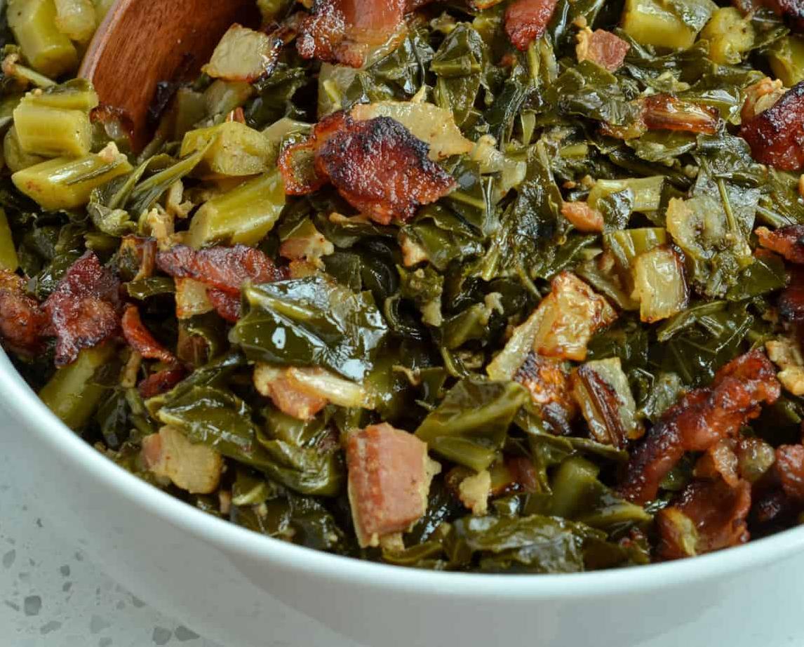  Backed by southern tradition, this collard greens recipe won't disappoint your taste buds.
