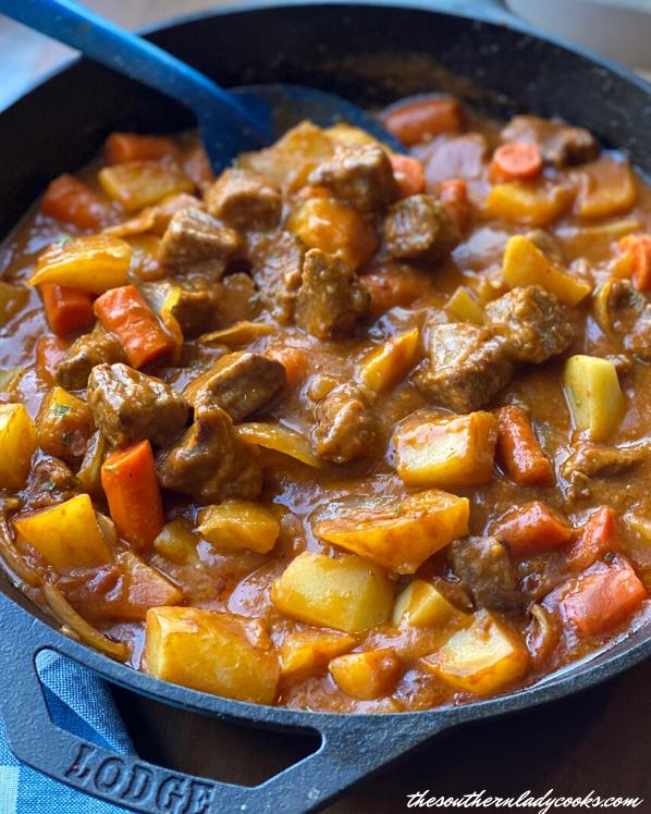  Cast iron pots are perfect for cooking this Southern Stew to perfection.