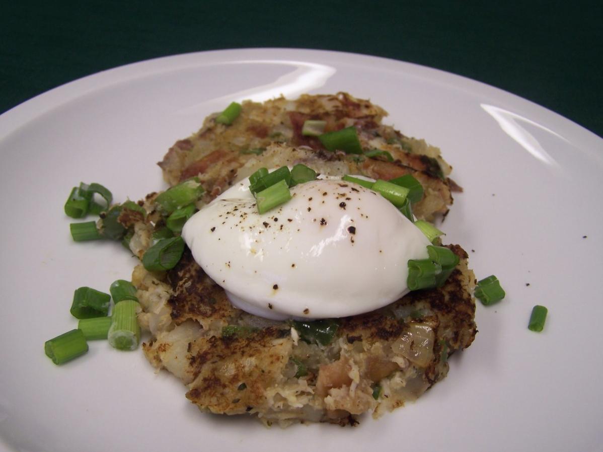  Crab hash, the perfect hearty breakfast to fuel your day.