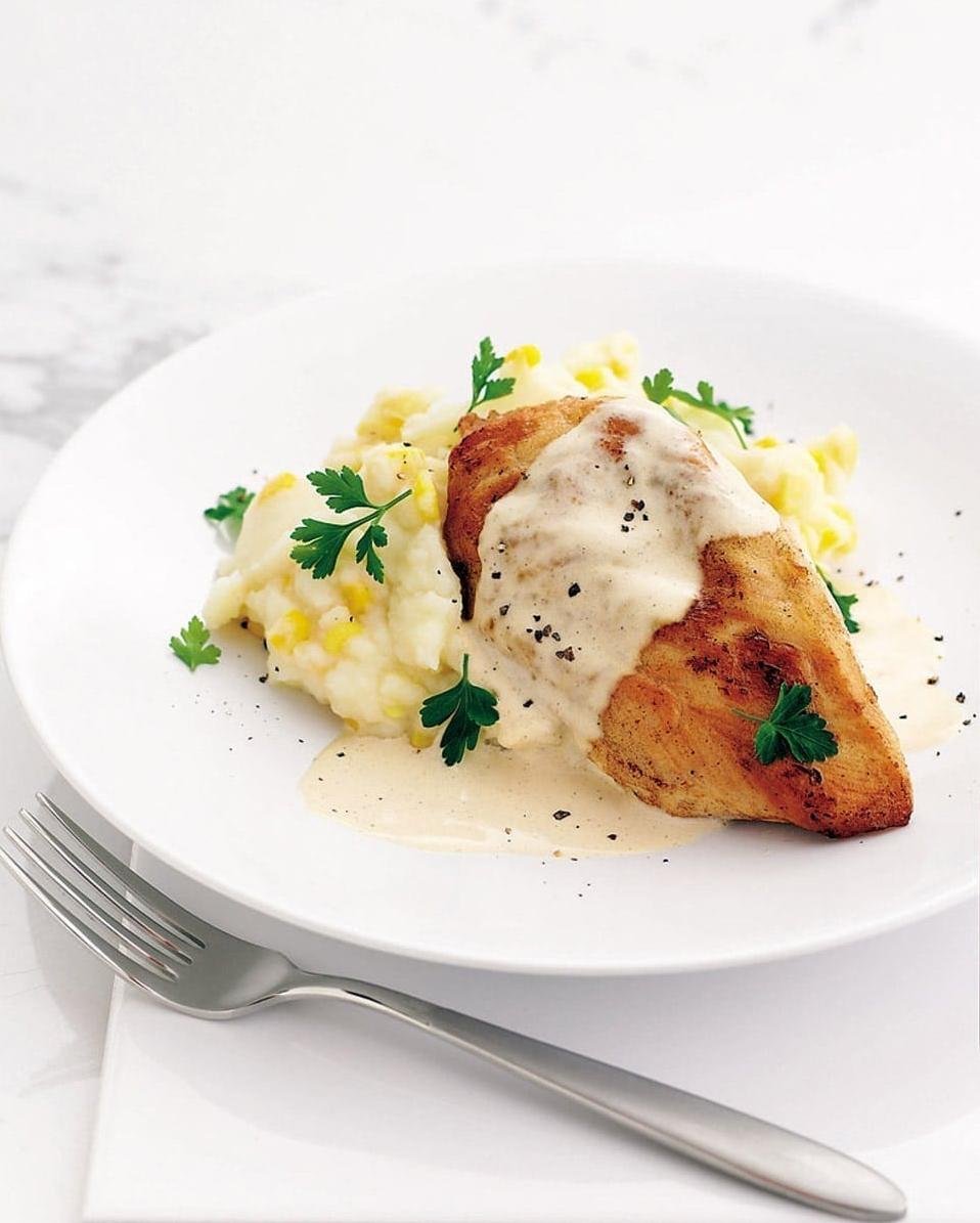  Dip your fork in the creamy gravy and savor the layers of seasoning.
