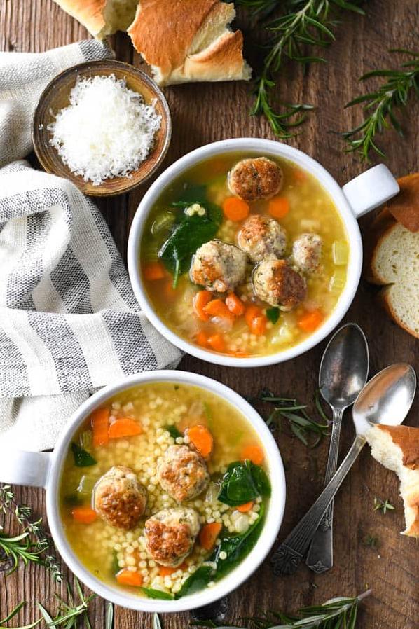  Don't let cold weather get you down - warm up with Italian Wedding Soup - Southern Style.