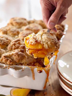  Every bite is a heavenly blend of soft, warm peaches and crispy, buttery topping.