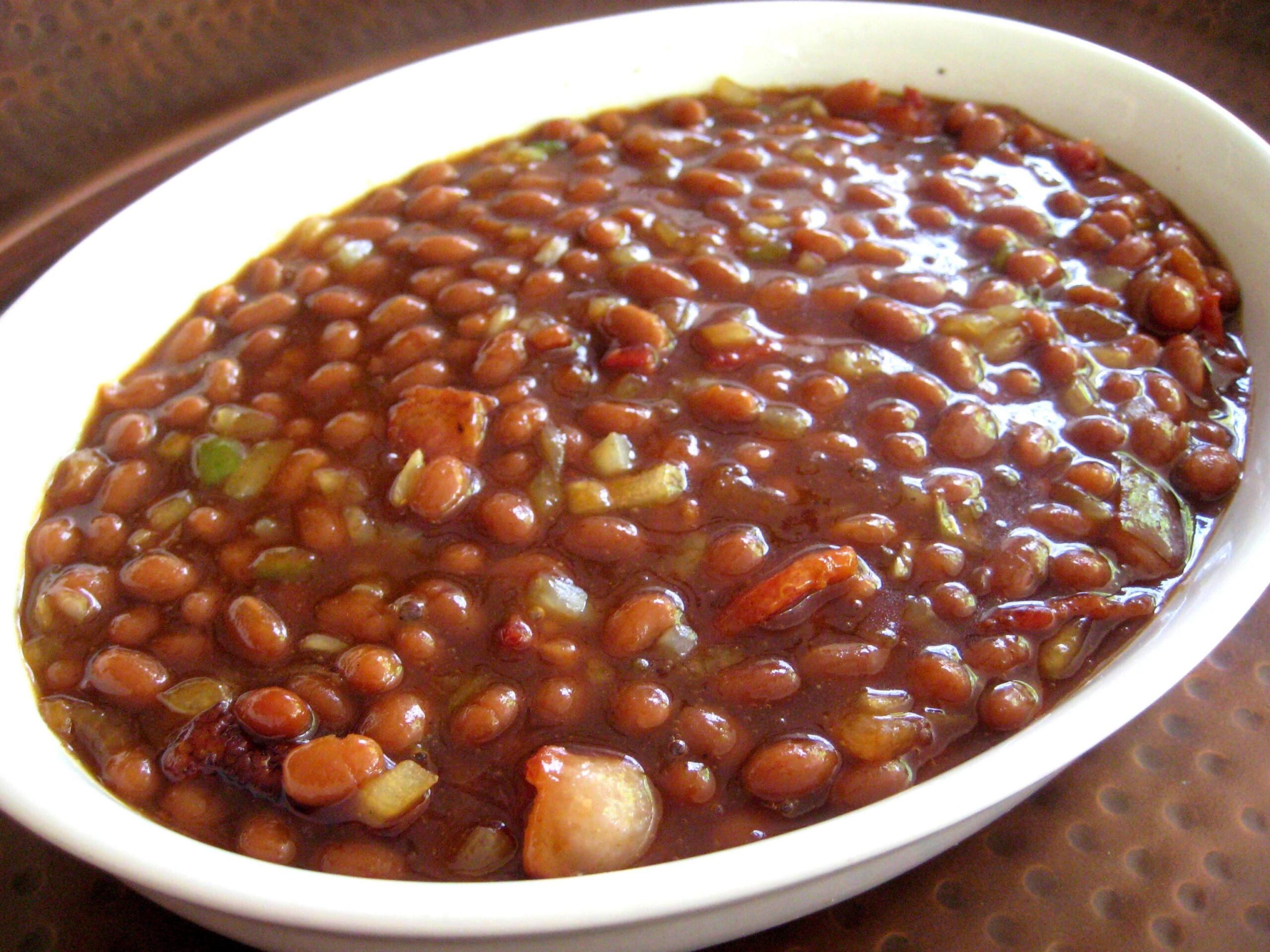  Every bite of these baked beans will transport you to a warm and sunny day in the south.