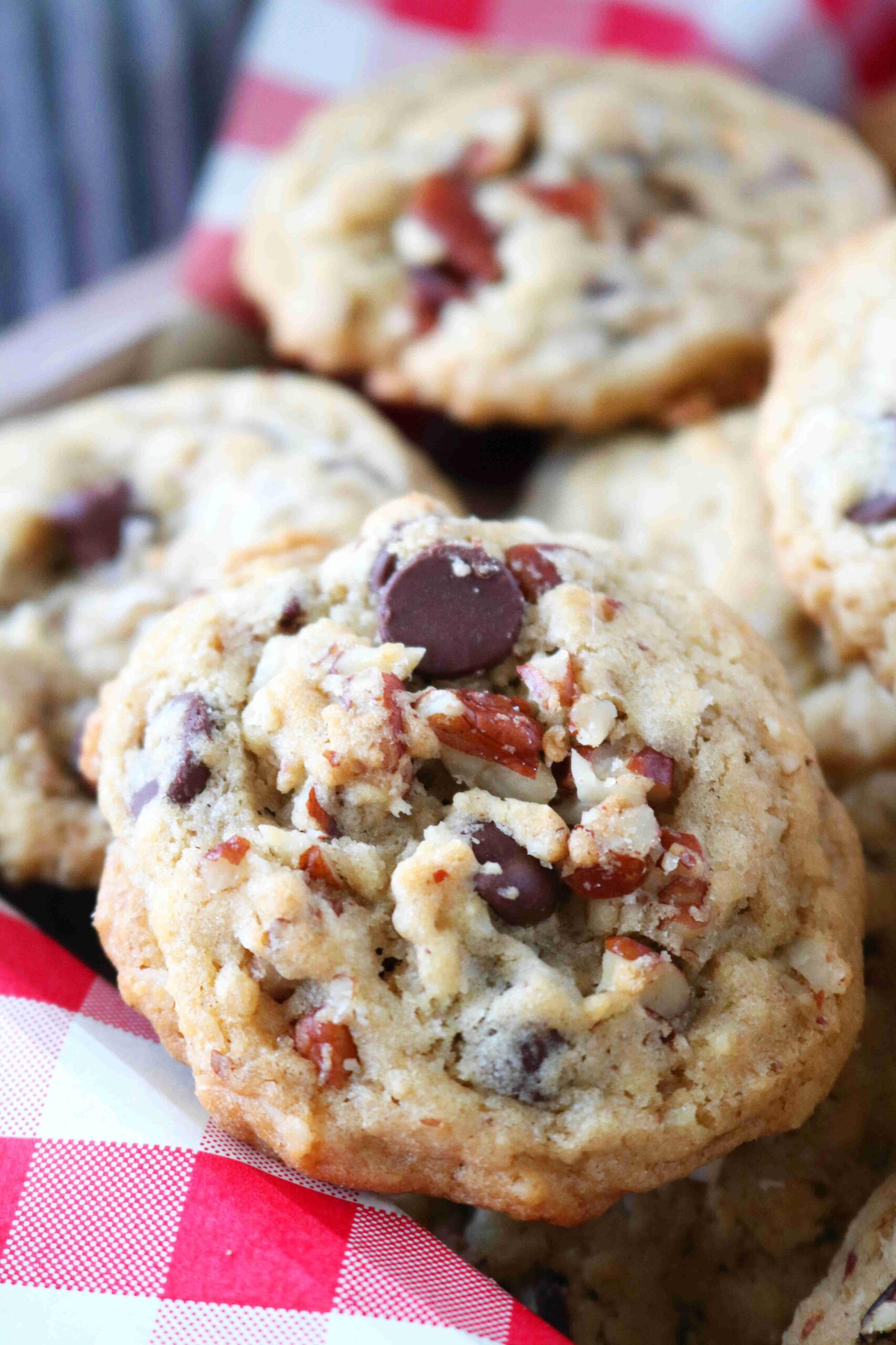  Flavored with cinnamon, oats, and pecans, and topped with some melted chocolate, these cookies are simply heavenly.