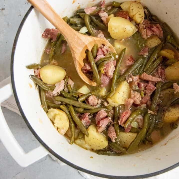  Fresh and flavorful - Southern-style green beans and potatoes.