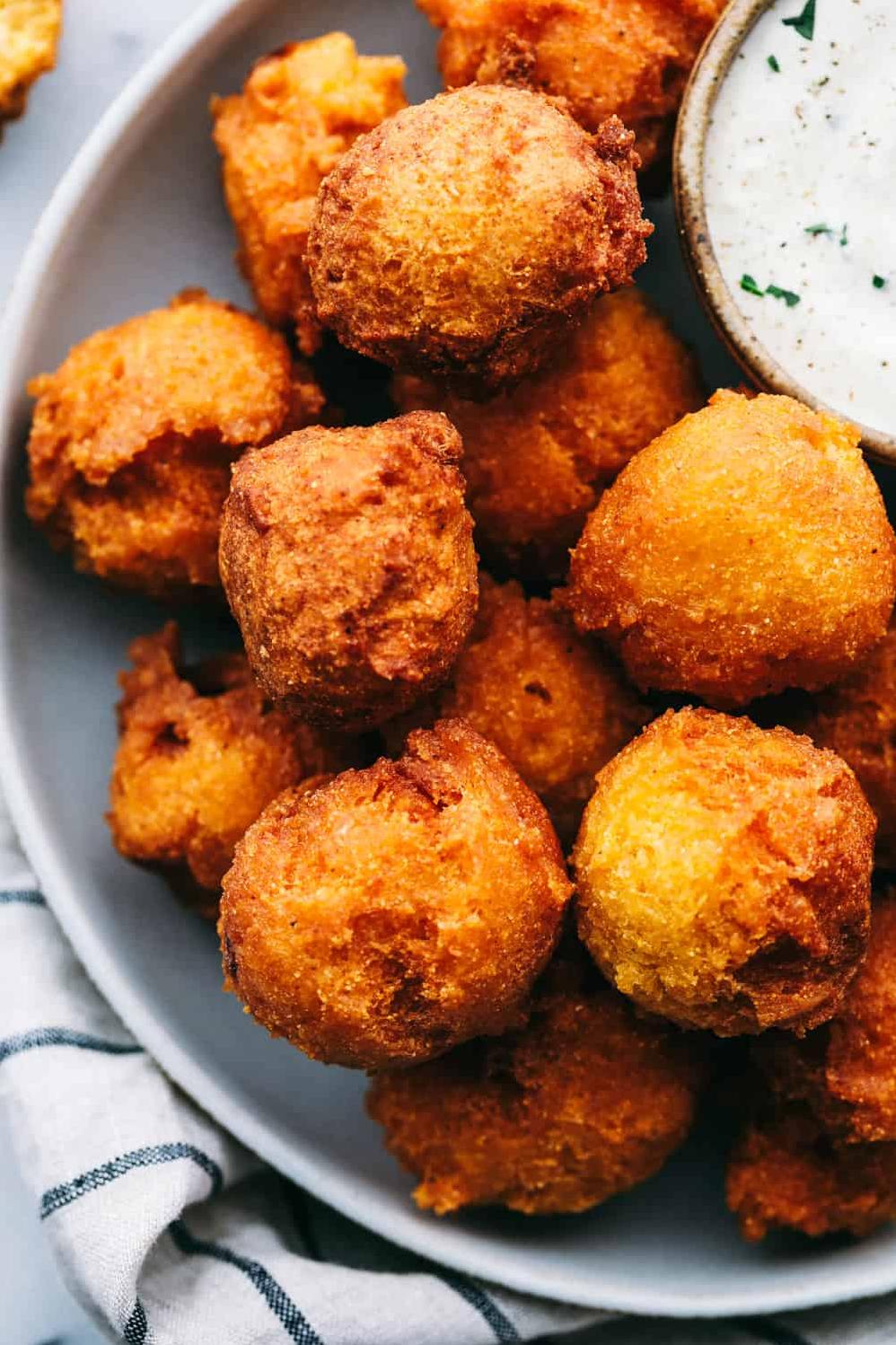  Fried to perfection, these hush puppies are a must-have at any southern meal.