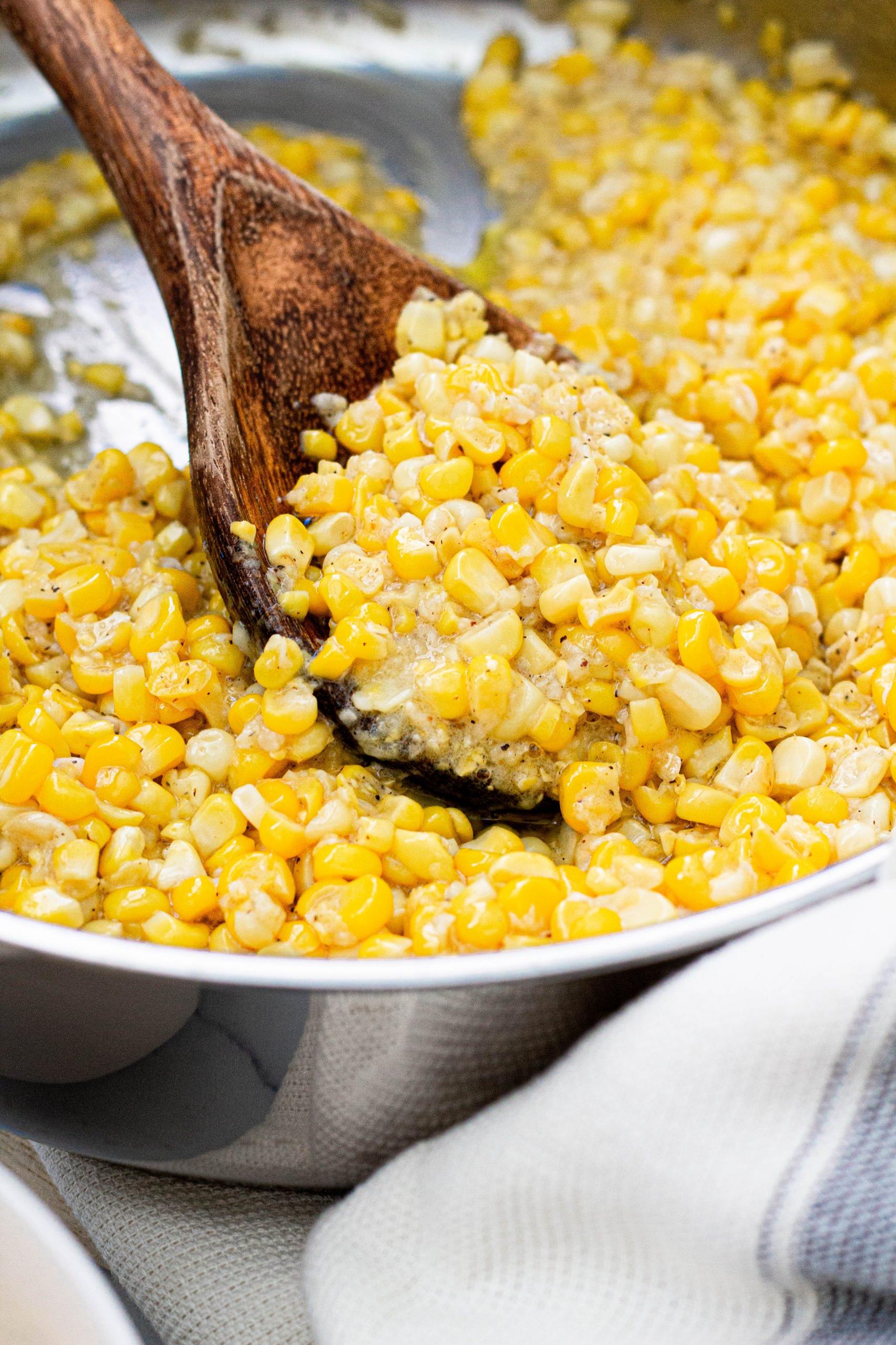  From the field to the pan - the fresher the corn the better the dish.
