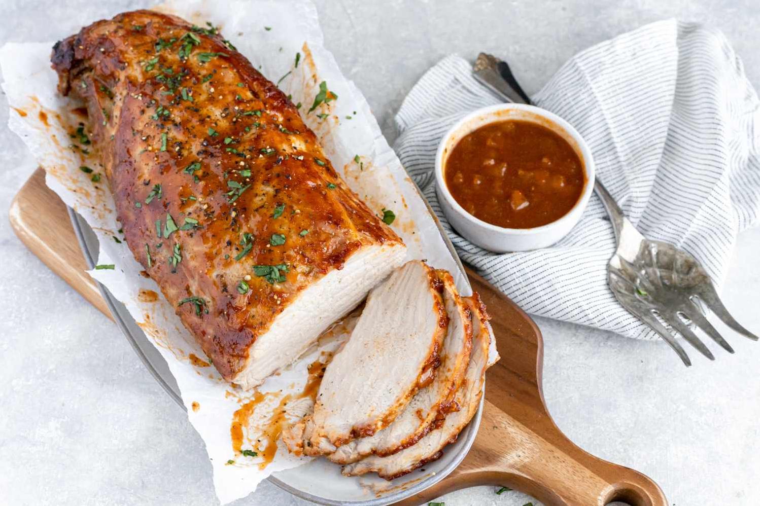  Get ready to sink your teeth into some juicy, fall-off-the-bone southern barbecued pork roast!