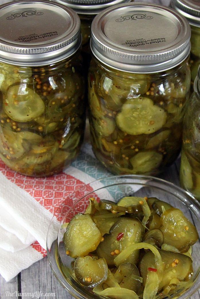  Homemade pickles always taste better, and these Southern bread & butter pickles are no exception.