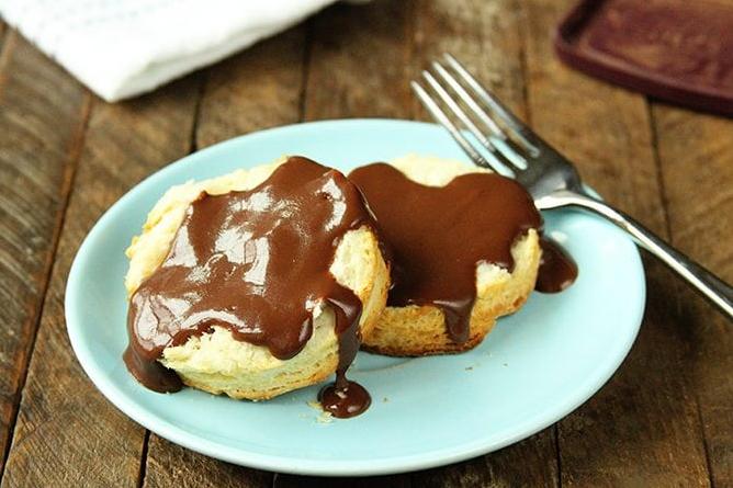  I guarantee this chocolate gravy will become a breakfast favorite.