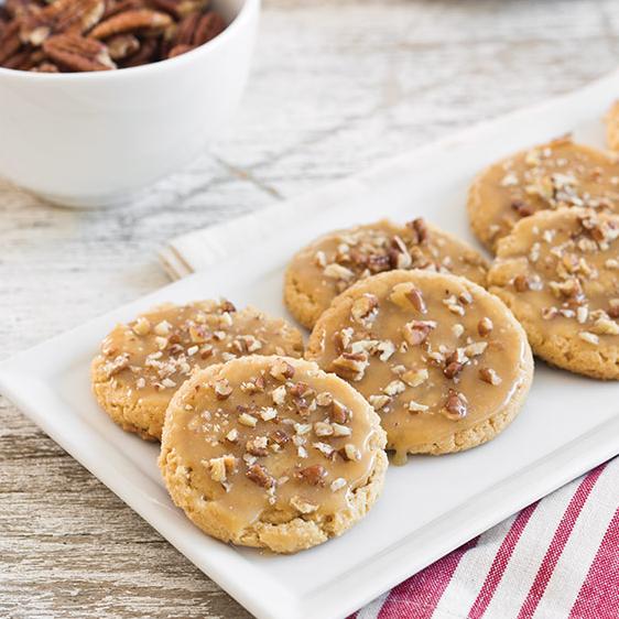  Indulge in the rich caramel flavor of Praline with these easy-to-bake cookies.