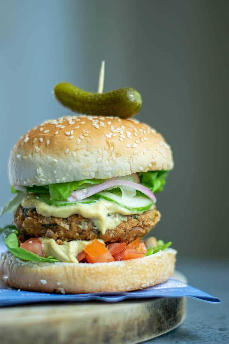  Our veggie burgers are just as satisfying as traditional burgers, but with a healthier, meat-free twist.