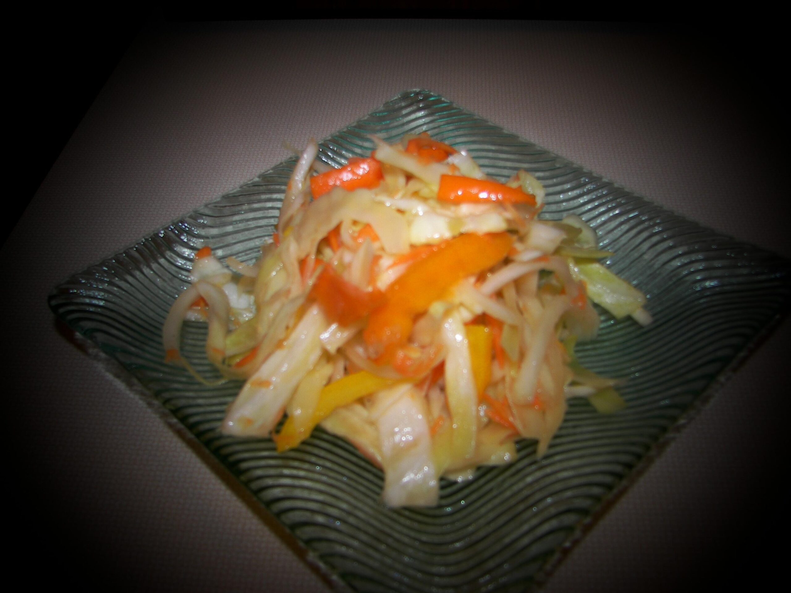 Southern Cabbage Salad With Sweet Onion and Peppers