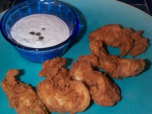 Southern Fried Chicken Fingers With Green Peppercorn Mayonnaise