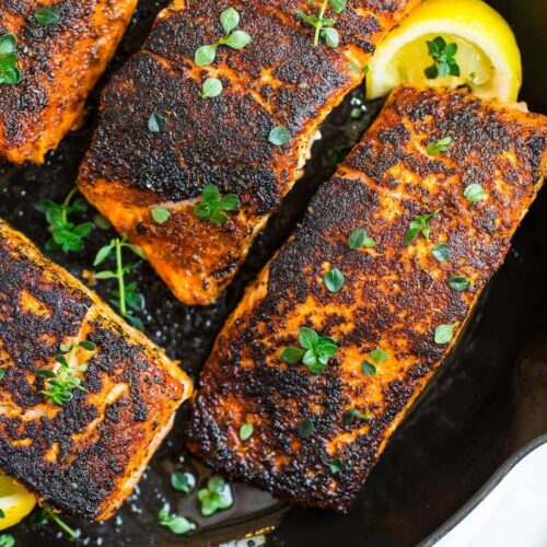 Southern Grilled Blackened Salmon
