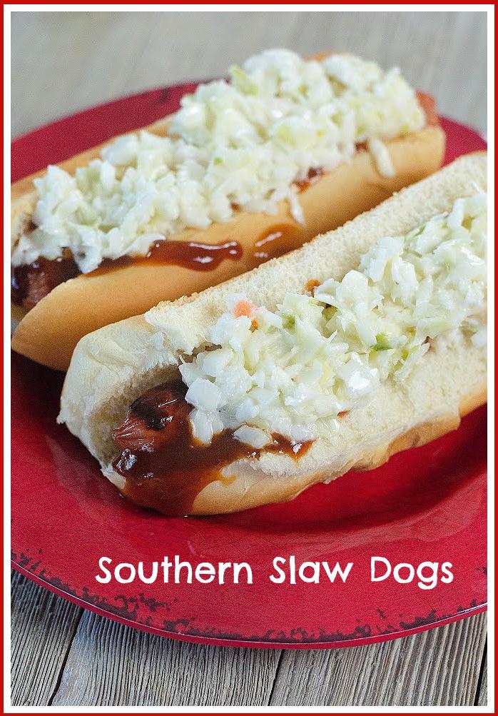 Southern-Style Hot Dog Recipe with Spicy Cole Slaw