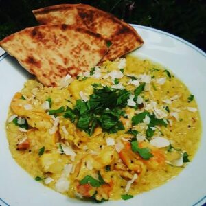 Southern Indian Rice and Seafood Soup