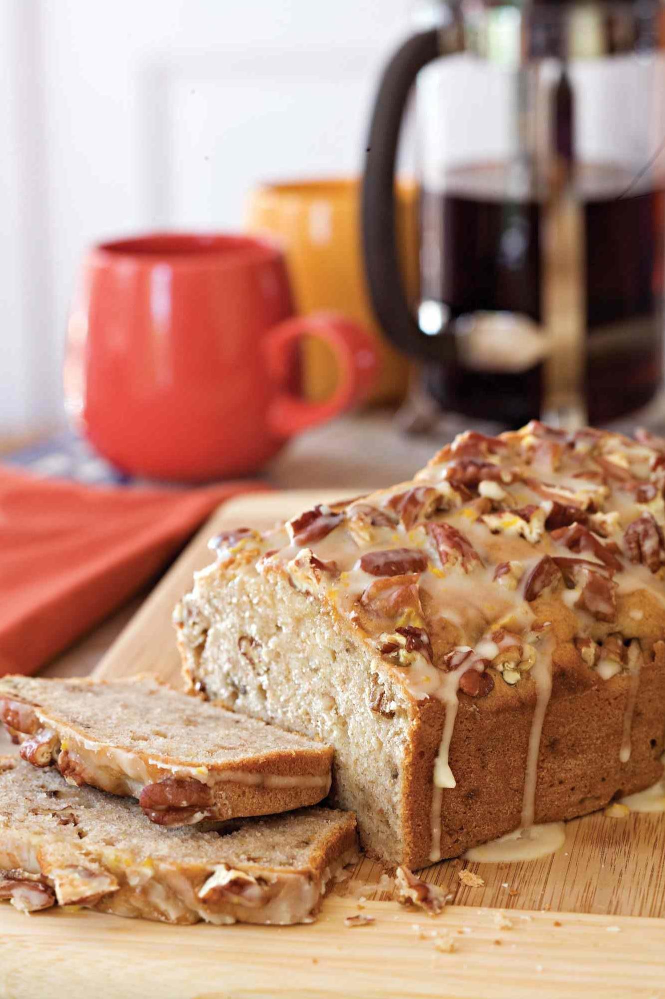 Southern Living's Toasted Coconut Cream Cheese Banana Nut Bread
