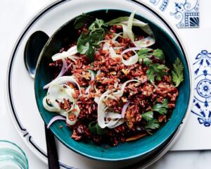 Southern Red Rice and Pecan Salad