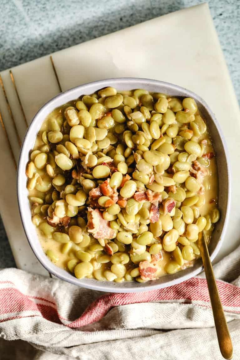  Southern-style goodness in every spoonful - butter beans done right.
