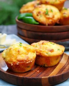 Southern Style Jalapeno Corn Bread Muffins (Good Eats Cafe)