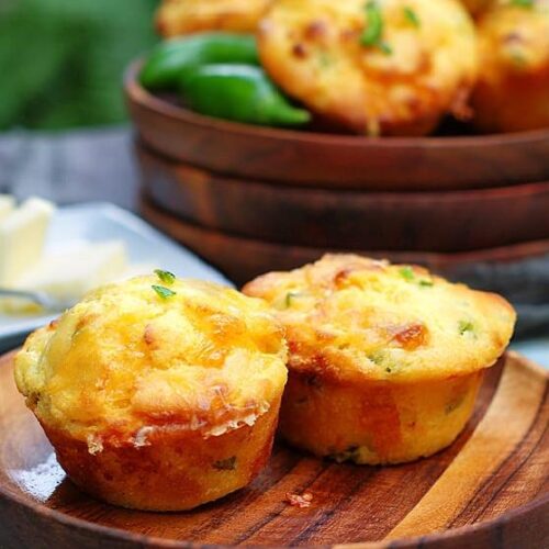 Southern Style Jalapeno Corn Bread Muffins (Good Eats Cafe)