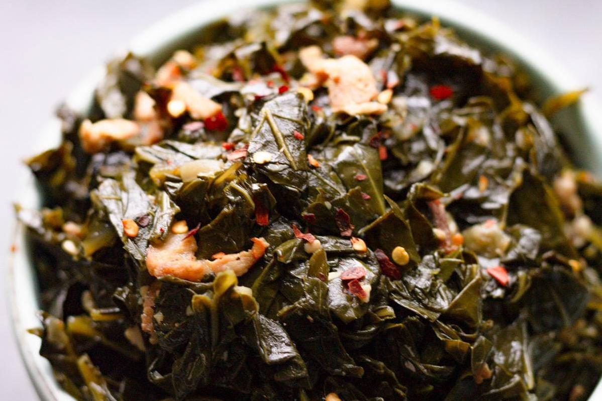 Spicy  Southern Collard Greens