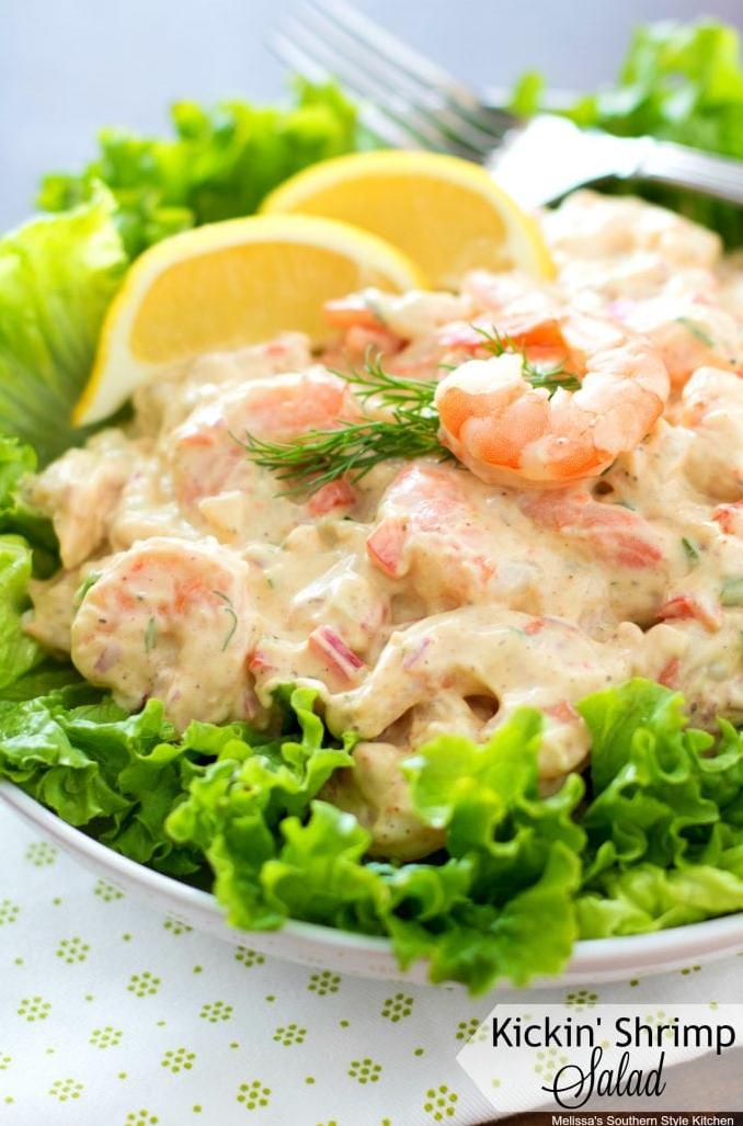  Succulent shrimp, served up southern-style in a refreshing salad