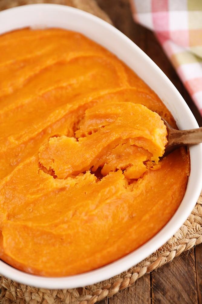  Sweet and spiced: indulging in the Southern Sweet Potato Pudding.