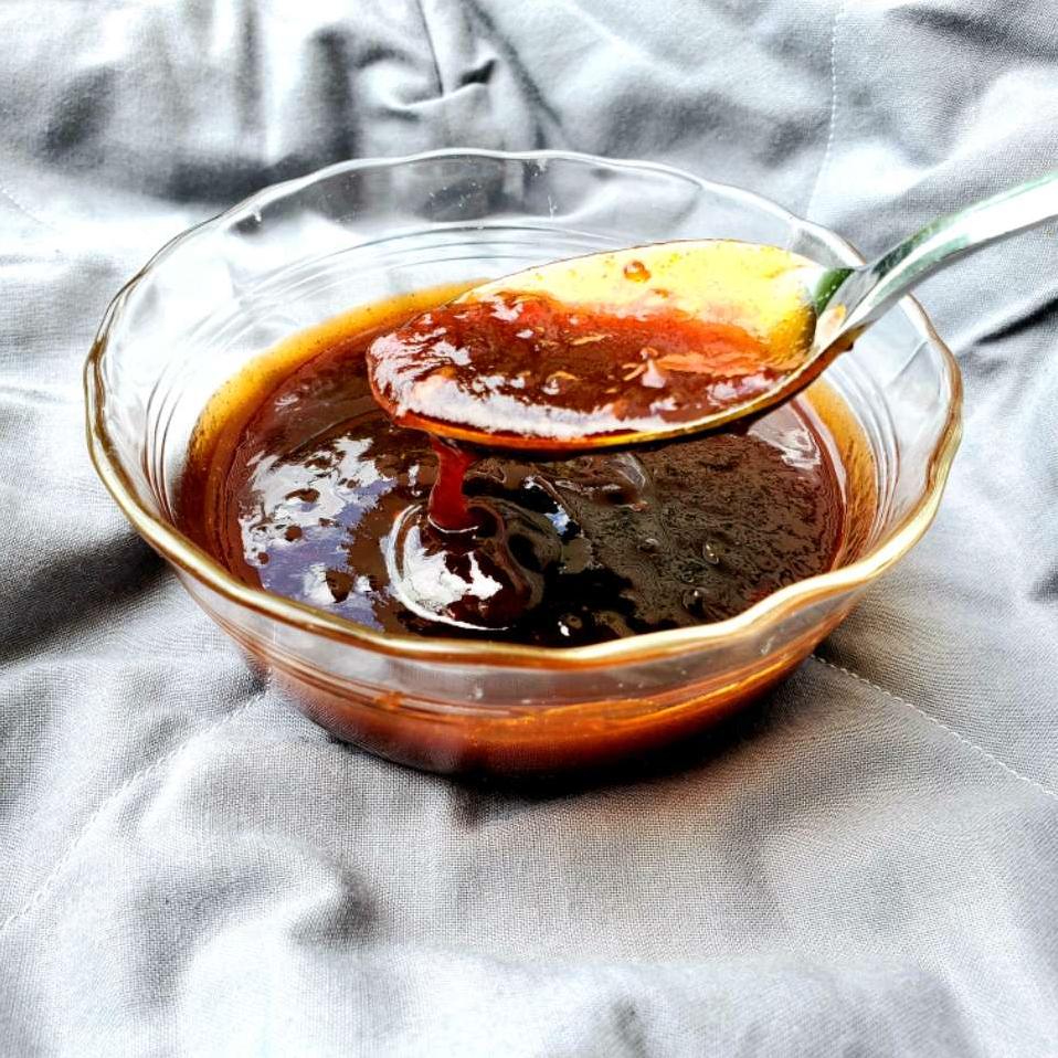  Sweet and tangy with a kick of heat, this BBQ sauce is finger-licking good!