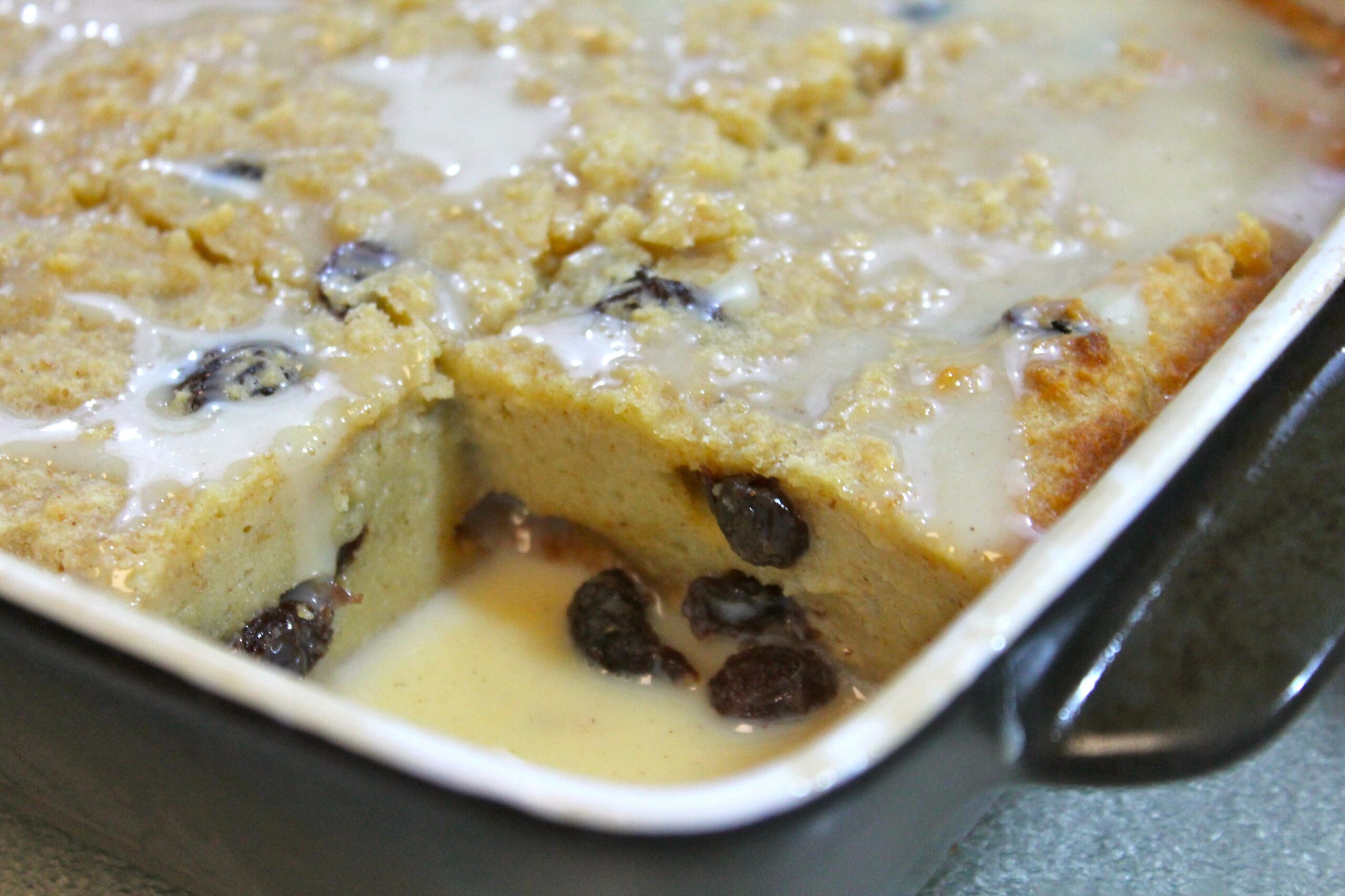  The perfect way to use up stale bread and turn it into a decadent dessert.
