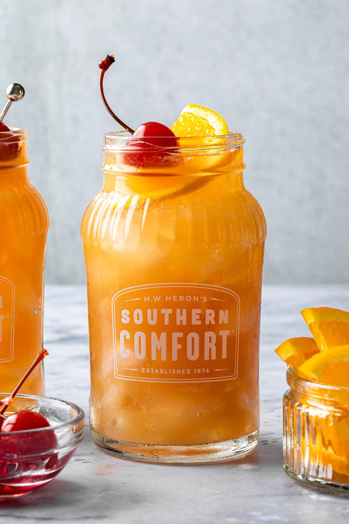  The sweet and savory combination of fresh fruit and Southern Comfort will have you coming back for seconds.