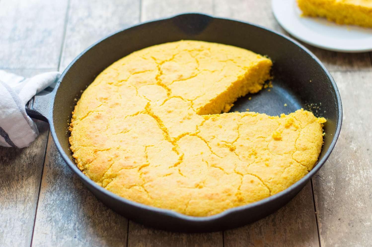  The tangy flavor of buttermilk perfectly balances the sweetness of the cornmeal, making for a mouthwatering experience.