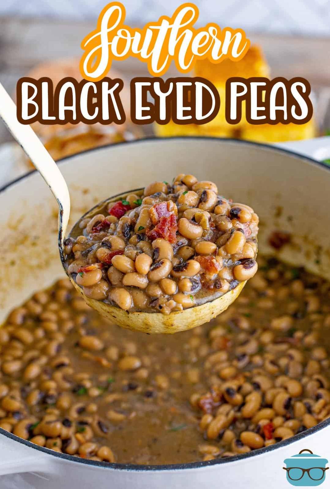  These black-eyed peas are the perfect addition to any southern-inspired spread.