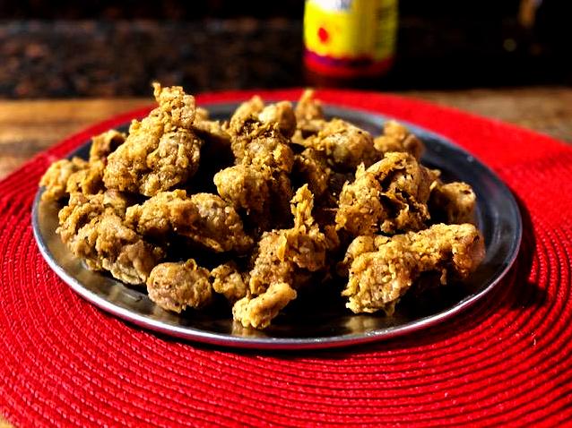  These gizzards are packed with flavor and make for a fun twist on traditional fried chicken.