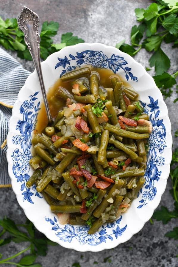 These green beans sure are a sight for sore eyes!