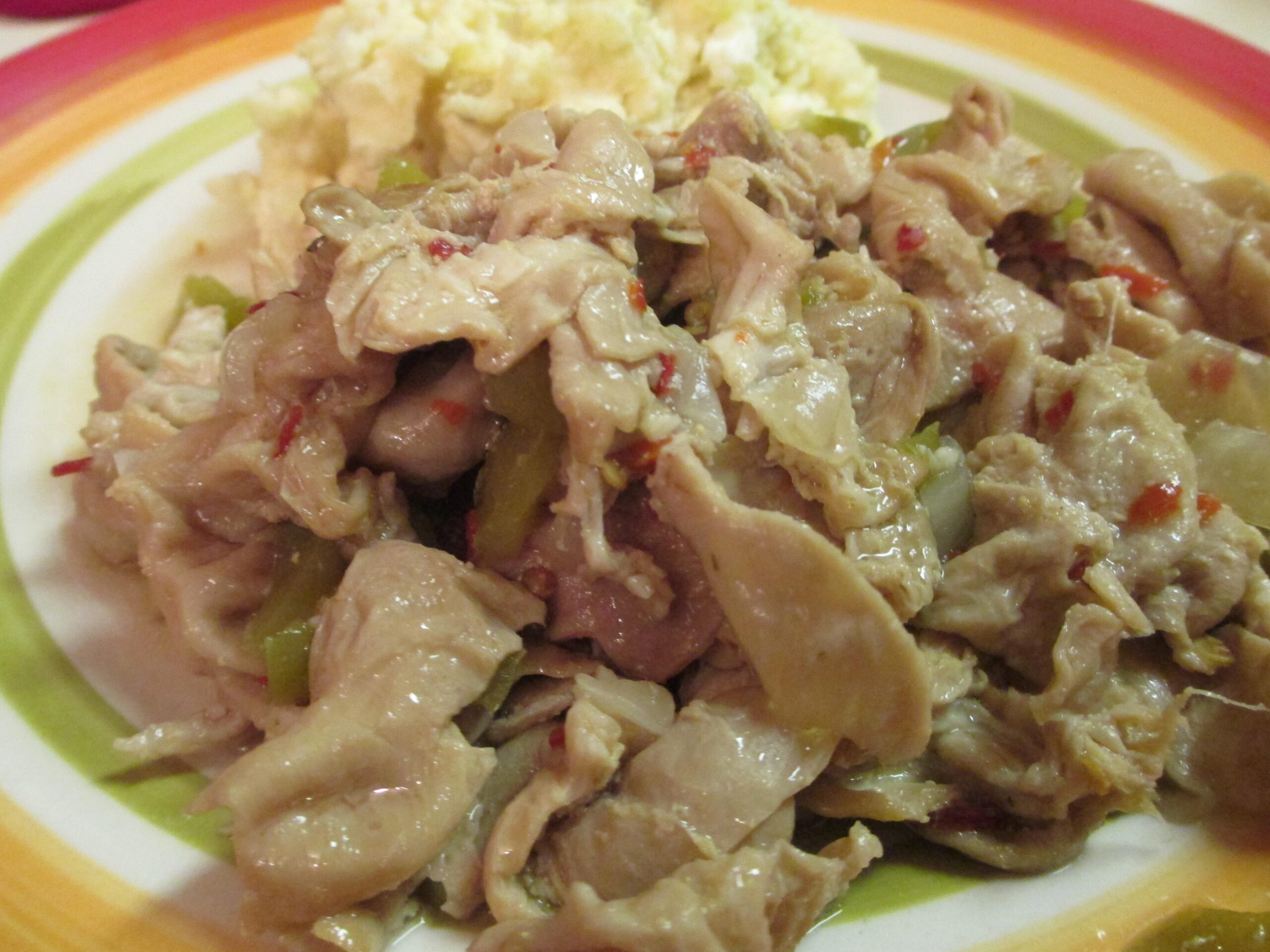  These hot and spicy chitterlings will send your taste buds on a wild ride.