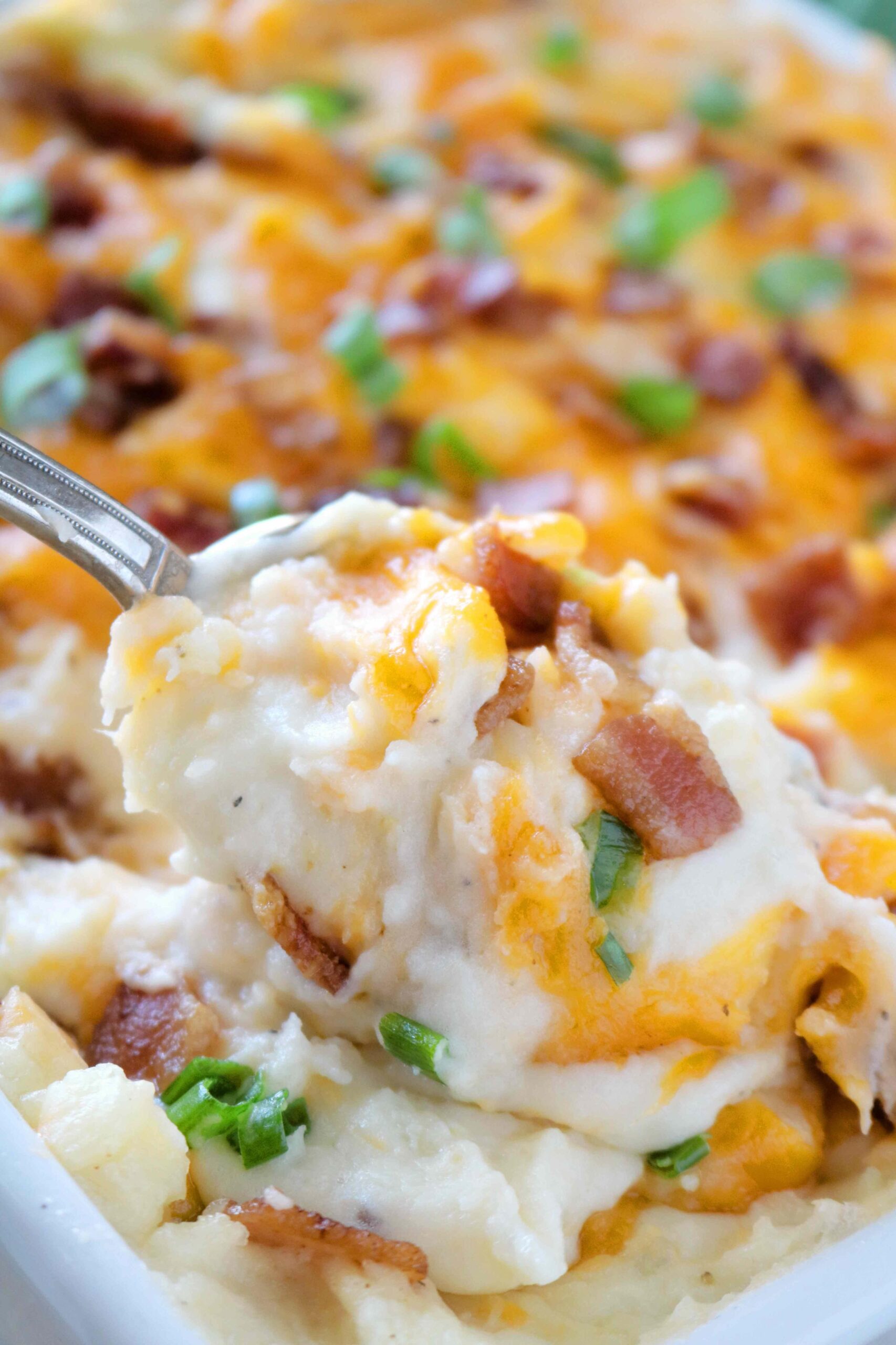  These loaded mashed potatoes are worth the extra calories.