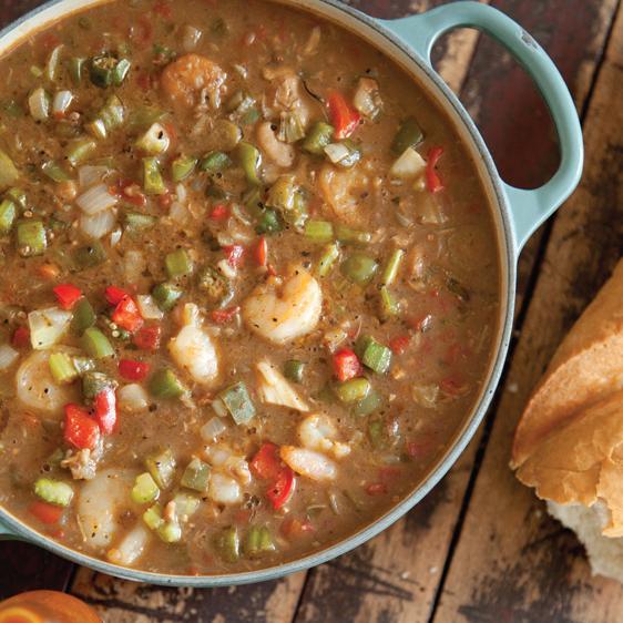  This gumbo is packed with flavor and spice, a true Southern staple