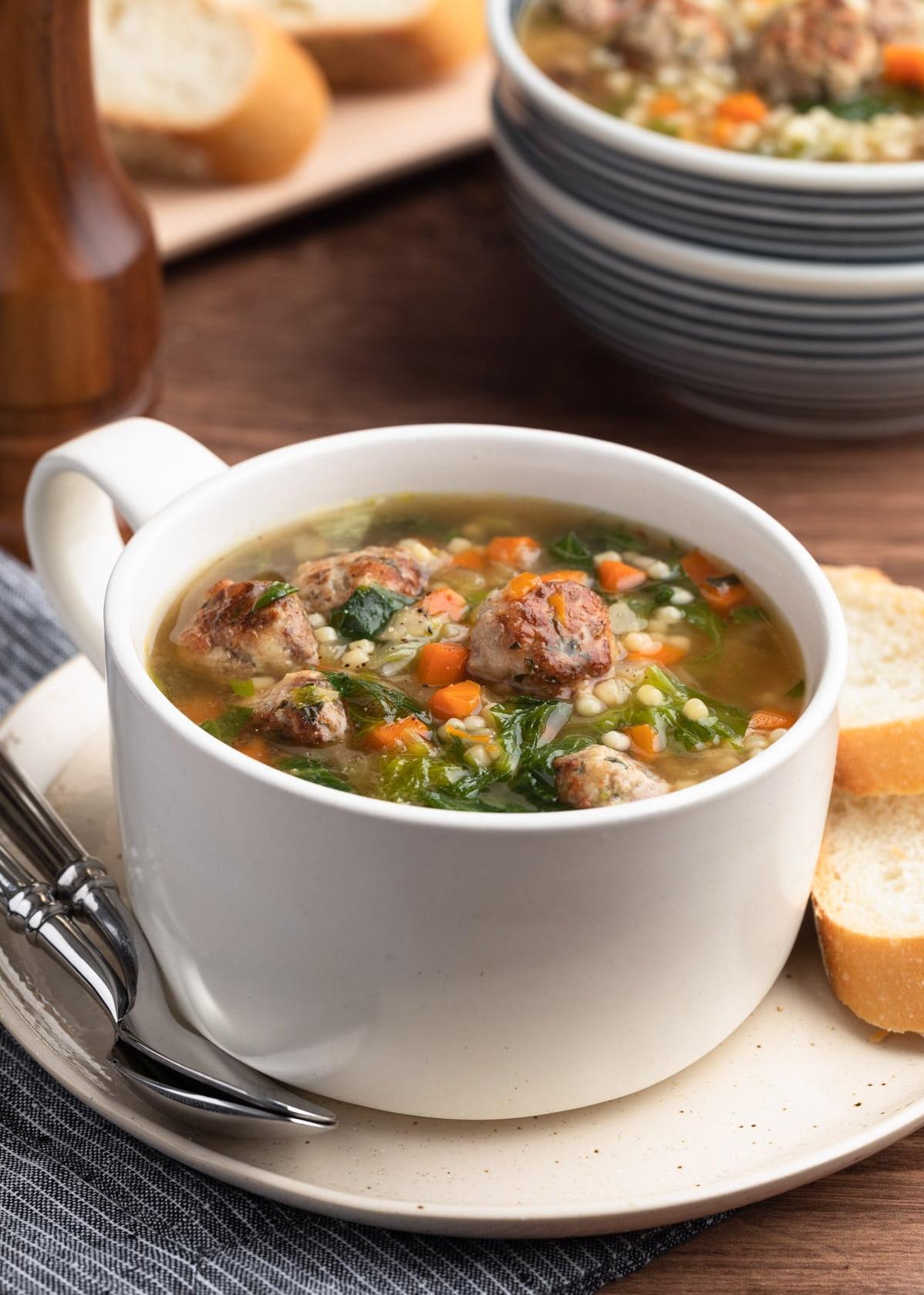  This savory soup is the perfect hearty meal for chilly evenings at home.