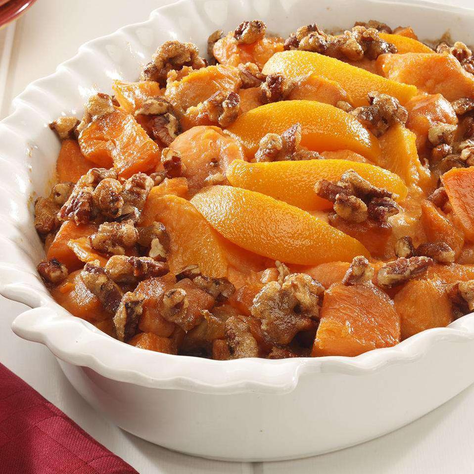  This Southern Peach Yam Bake will have your taste buds dancing in no time.